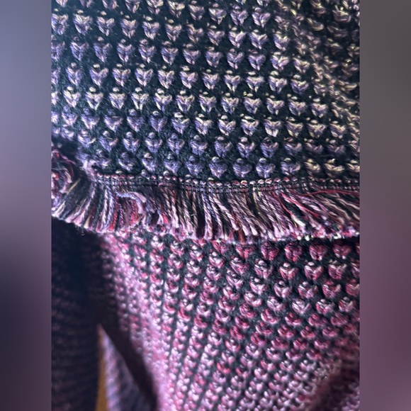 Chico's Marled Fringe Cardigan Sweater, Size 1 (Medium) - Picture 7 of 12